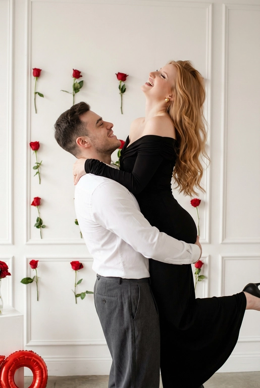 Кадр из фотосессии Миллион алых роз