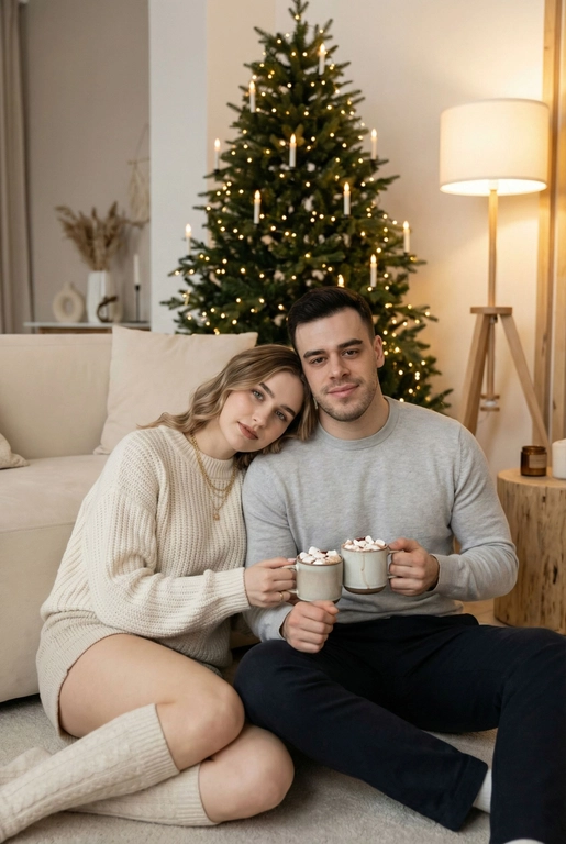 Кадр из фотосессии Домашний новогодний уют